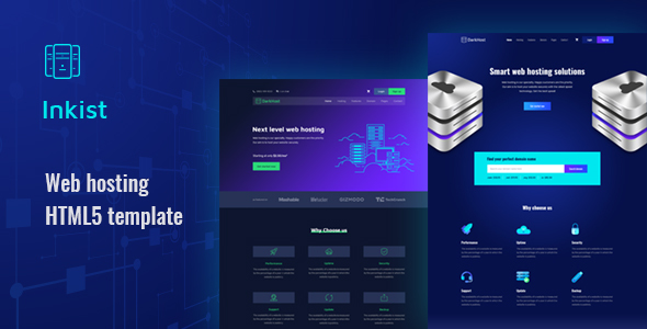 Inkist - Web Hosting HTML5 Template