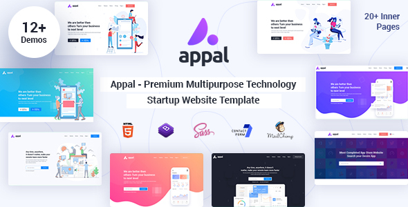 Appal - Advanced Multipurpose Tech Startup Website Template