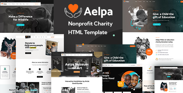 Aelpa - 非营利慈善机构 HTML 模板