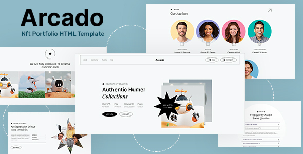 Arcado - NFT Portfolio HTML Template