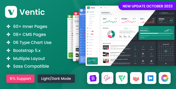 Ventic v2.0.0 - Event Ticketing Bootstrap 5 Admin Template