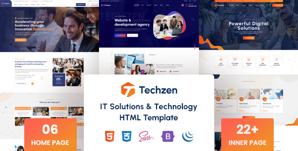 Techzen v1.0 - IT 解决方案和技术 HTML 模板