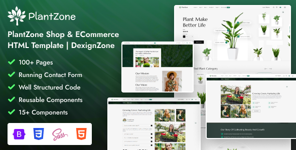 PlantZone v1.1.1 - Shop and eCommerce Bootstrap HTML Template