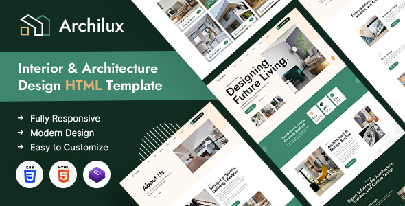 Archilux - Interior and Architecture HTML Template