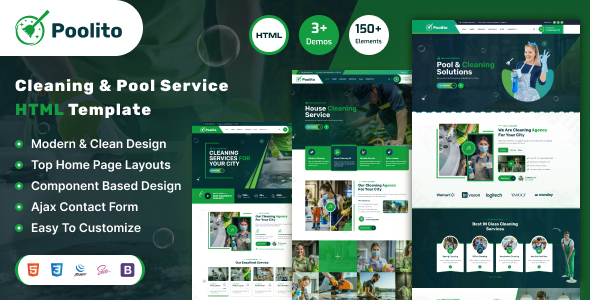 Poolito - Cleaning Services HTML Template