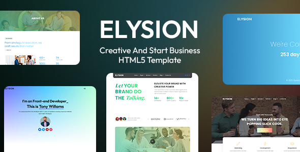 Elysion - Business and Innovation Landing Page HTML5 Template