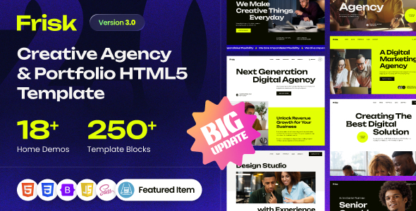 Frisk v1.3 - Creative Agency and Portfolio Template