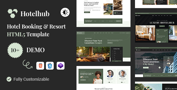 Hotelhub – Hotel Booking and Travel Resort HTML5 Template