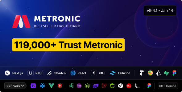 Metronic v9.1.2 - Responsive Admin Dashboard Template