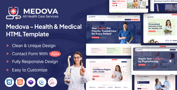 Medova – 健康与医疗 HTML 模板