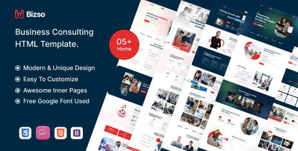 Bizso - 商业咨询 HTML5 模板