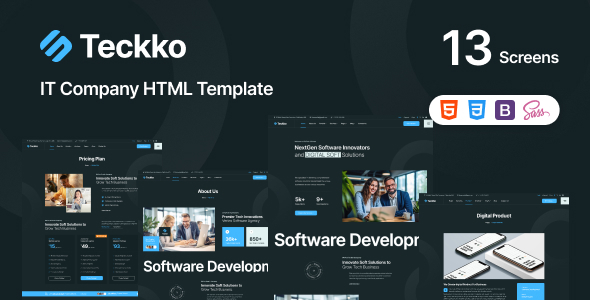 Teckko - IT Company HTML Template preview 1