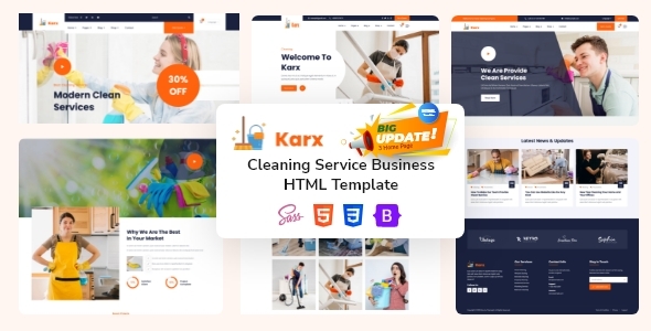 Karx - Cleaning Service Template preview 1