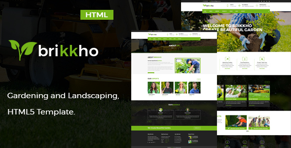 Brikkho - Garden & Landscaping HTML5 Template preview 1