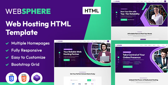 WebSphere - Virtual Host HTML Template preview 1