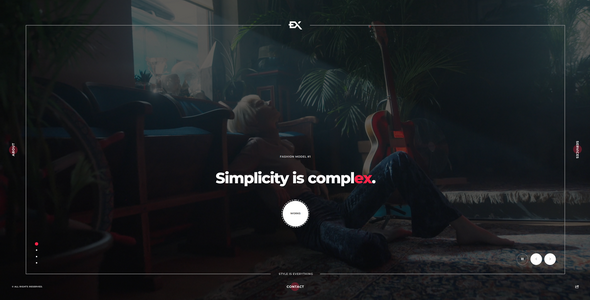 Widex - One Page Portfolio Template preview 1
