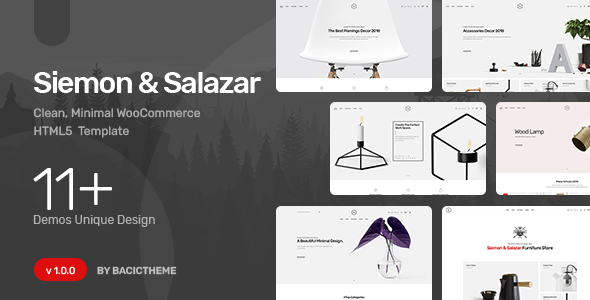 Siemon - Clean Minimal E-Commerce HTML5 Template preview 1
