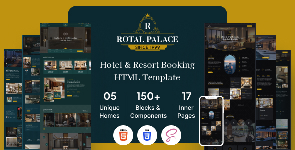 Rotal - 酒店和度假村预订 HTML 模板 preview 1