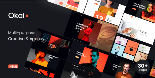 Okai - Creative Portfolio Agency Template preview 1