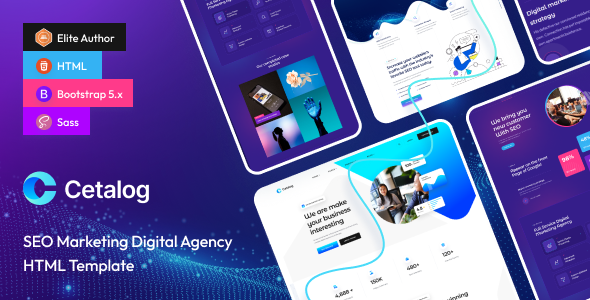 Cetalog - Marketing and SEO Agency HTML Template preview 1