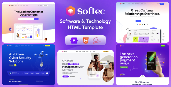 Softec - Software and Technology HTML Template preview 1
