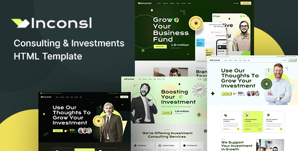 Iconsl - Investment Consulting HTML Template preview 1