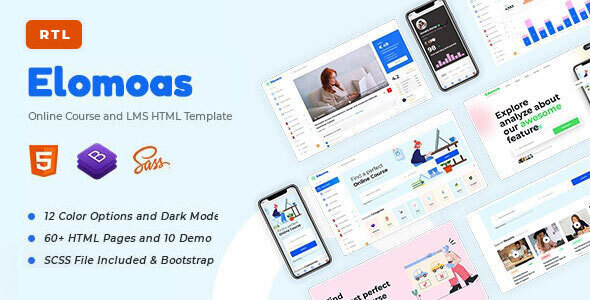 Elomoas - LMS and Online Course Education HTML Template