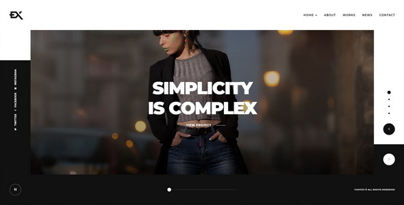 Fightex - Portfolio Showcase Template