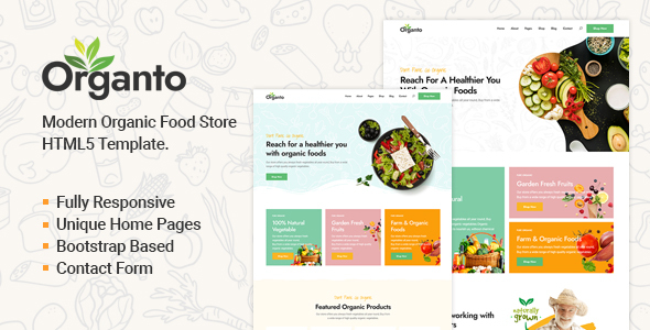 Organto - Organic Food and Agriculture HTML Template