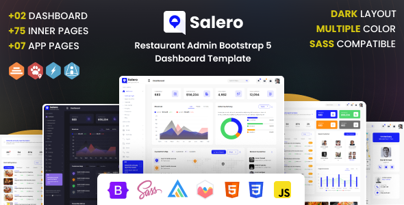 Salero v1.1 - Restaurant Management Bootstrap Template