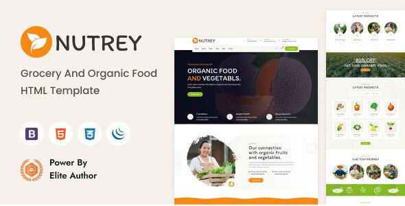 Nutrey – Grocery & Organic Food Store HTML Template