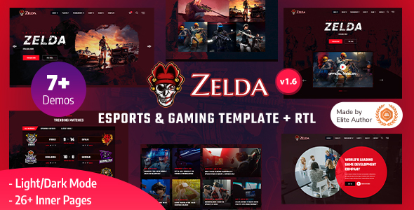Zelda v1.6 - Esports & Gaming Bootstrap 5 Template