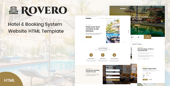 Rovero - Hotel and Reservation Services HTML Template