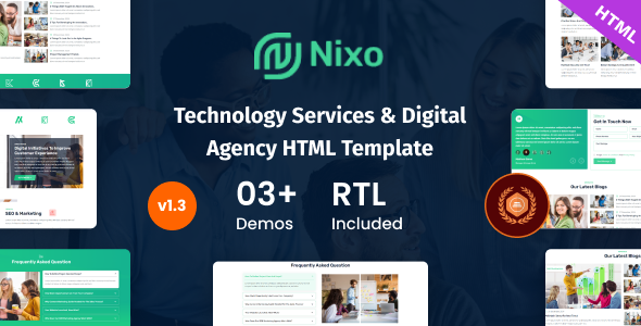 Nixo v1.3 - IT Service Startup Bootstrap 5 Template