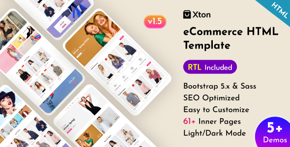 Xton - E-commerce Store Bootstrap 5 Template
