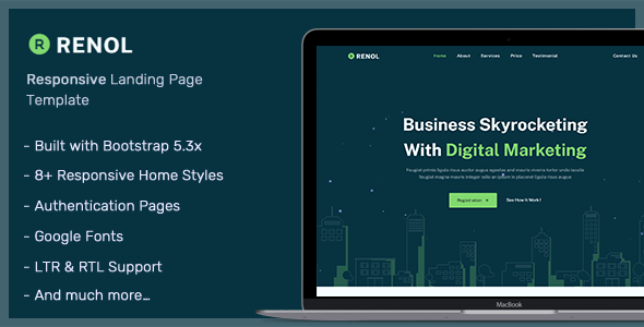 Ronel - Landing Page Template