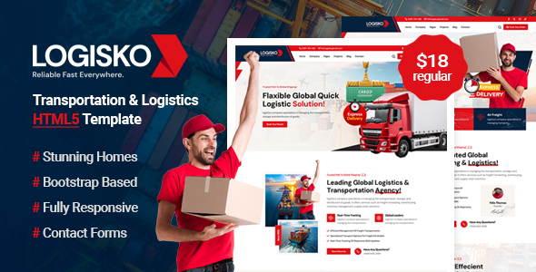 Logisko - Transport and Logistics HTML5 Template