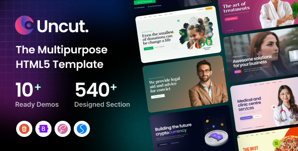 Uncut - Multipurpose HTML5 Template