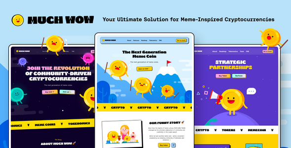 MuchWow - Meme Coin ICO & Crypto HTML Template