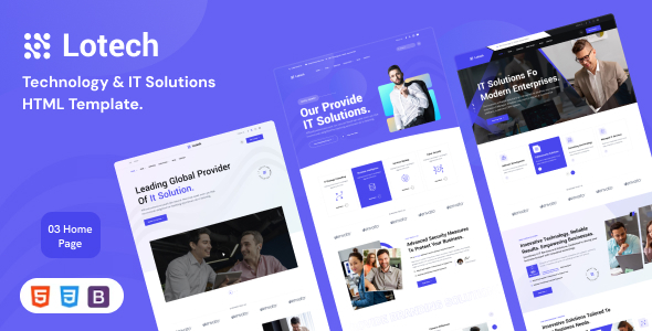 Lotech – Technology and IT Solutions HTML Website