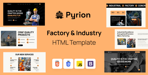 Pyrion - Factory and Industrial HTML Template