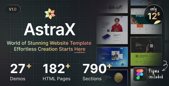 AstraX - Massive HTML Template Library
