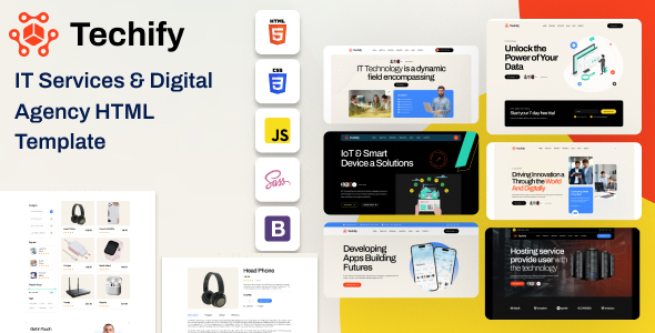 Techify - IT 服务和数字机构 HTML 模板