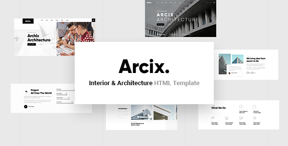 Arcix - 架构 HTML 模板
