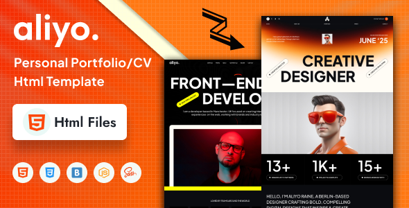 Aliyo - Personal Portfolio / Resume HTML Template