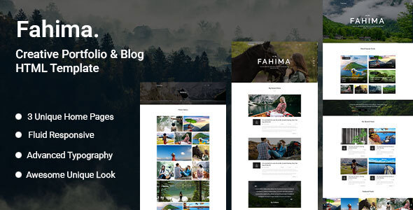 Fahima - Creative Portfolio and Blog HTML Template