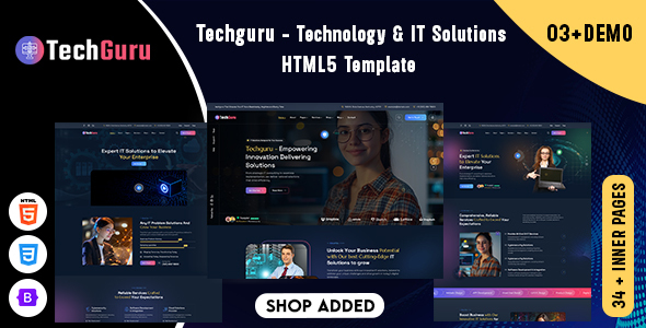 Techguru - Technology and IT Solutions HTML5 Template