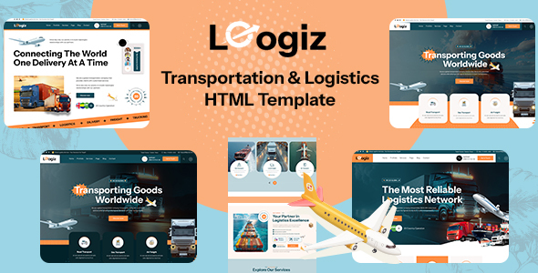 Logiz - Shipping and Logistics HTML Template
