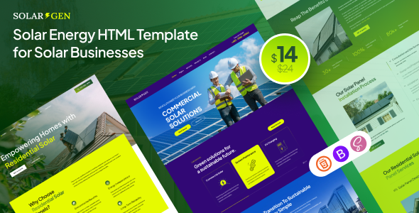 Solargen - 太阳能 HTML5 模板