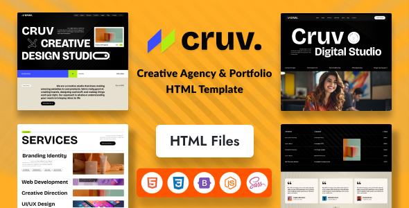 Cruv - Creative Agency and Portfolio HTML Template